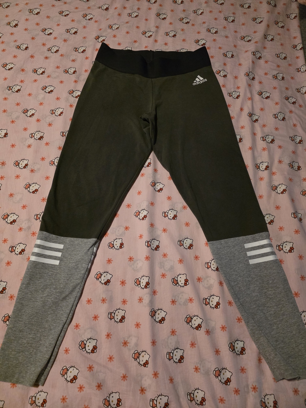 Adidas Kids Two-Tone Gray & Light Gray Leggings